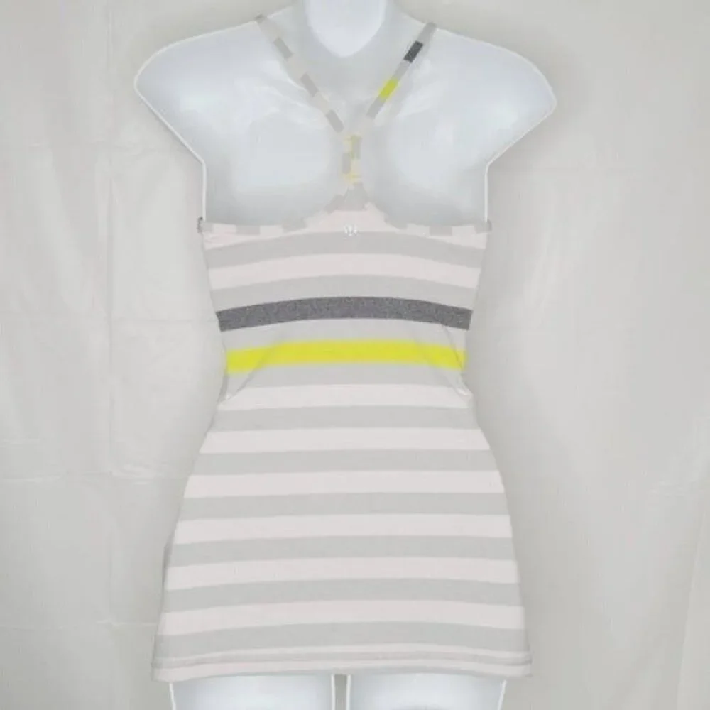 Lululemon Power Y Tank - Jet Stripe Silver Spoon - Picture 5 of 6